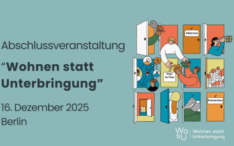 Titelbild Abschlussveranstaltung Wohnen statt Unterbringung